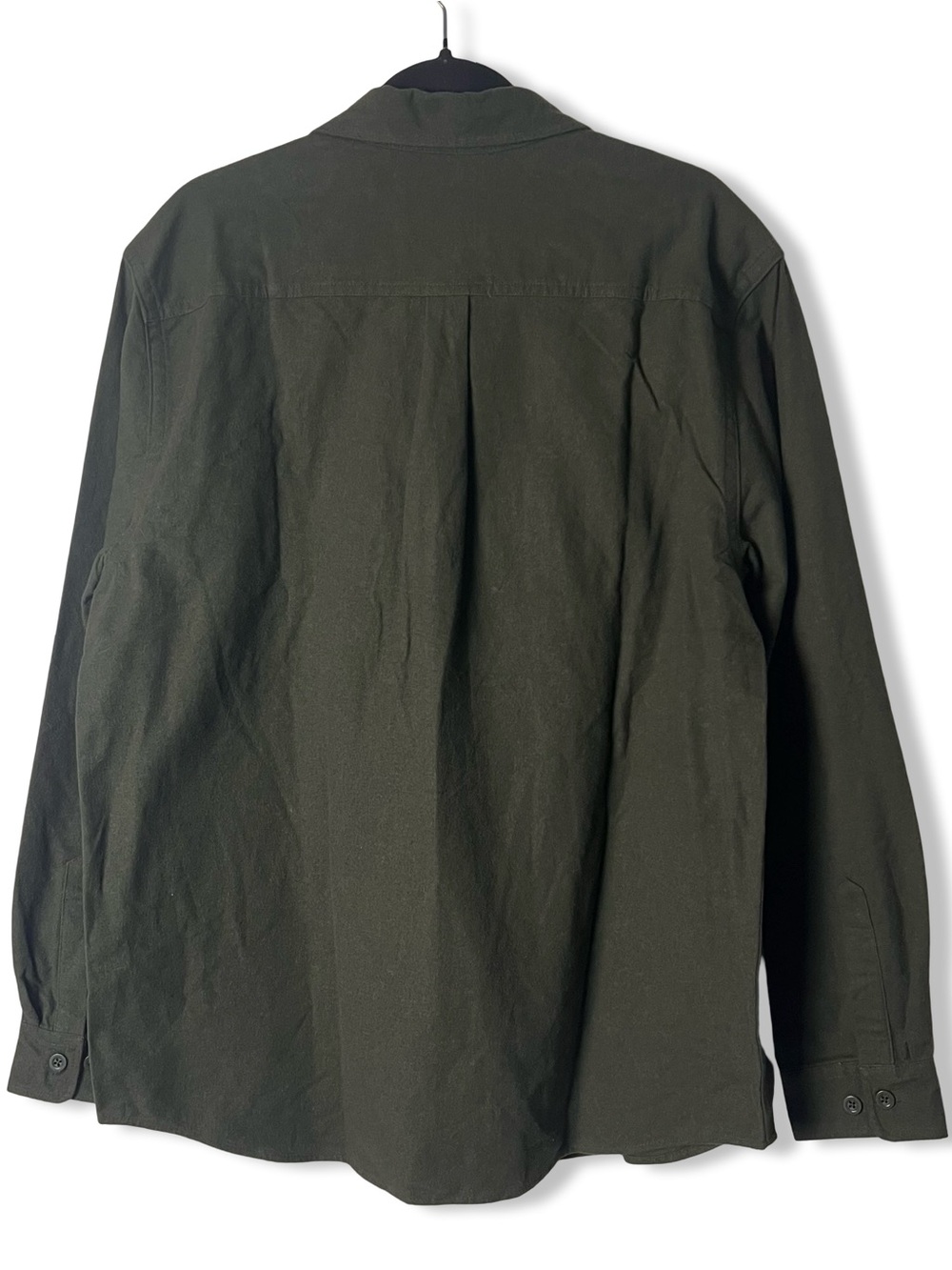 Woolrich Men's NWT Green Label Chamois Shirt Jacket Olive Cotton Workwear Sz. L - Picture 2 of 9